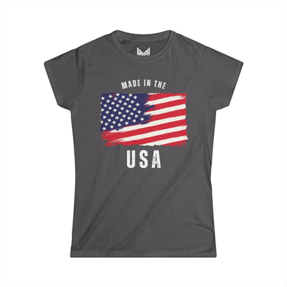 Made in the USA- Women's Softstyle Tee