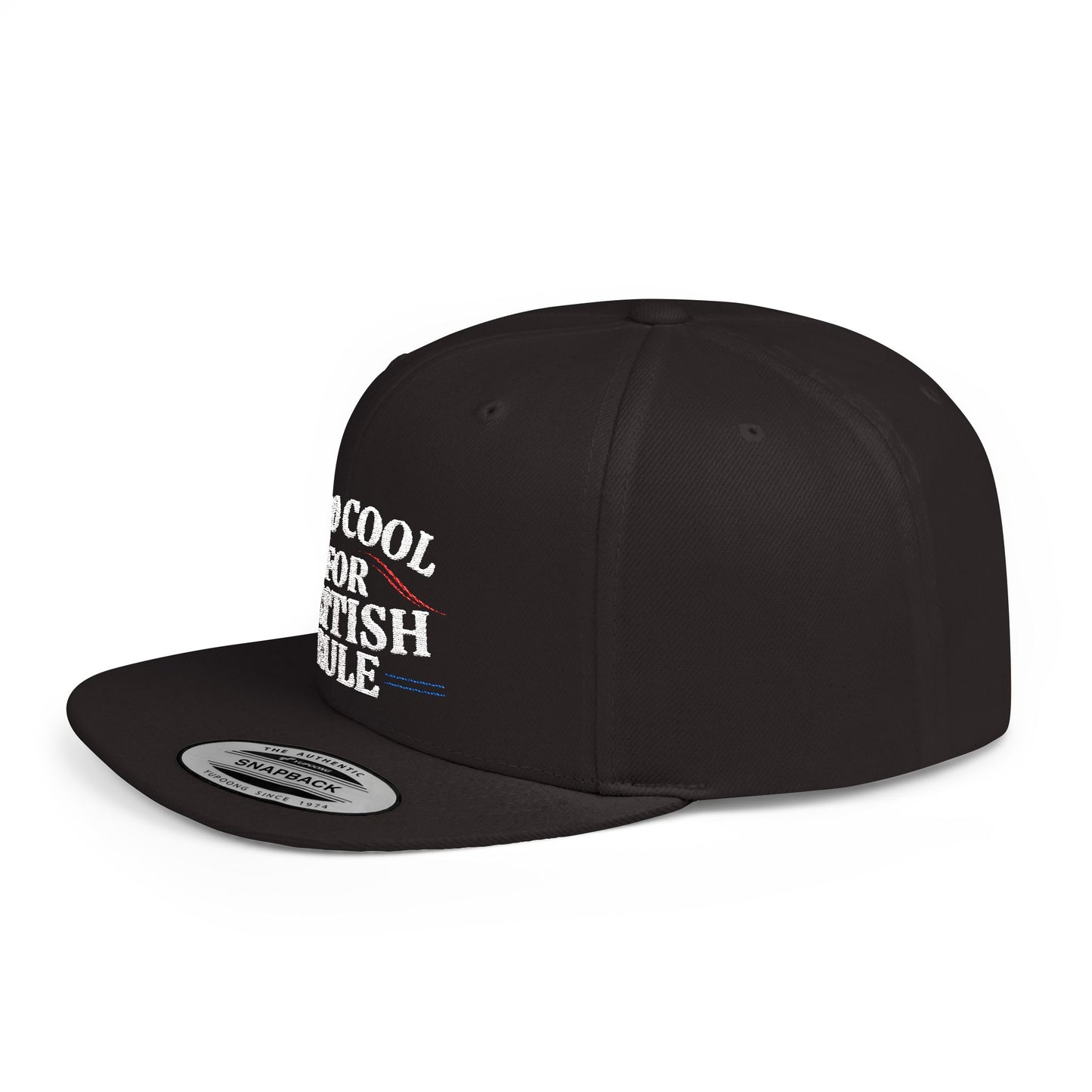 Too Cool For British Rule-Flat Bill Snapback