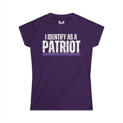 I Identify as a Patriot- Women's Softstyle Tee